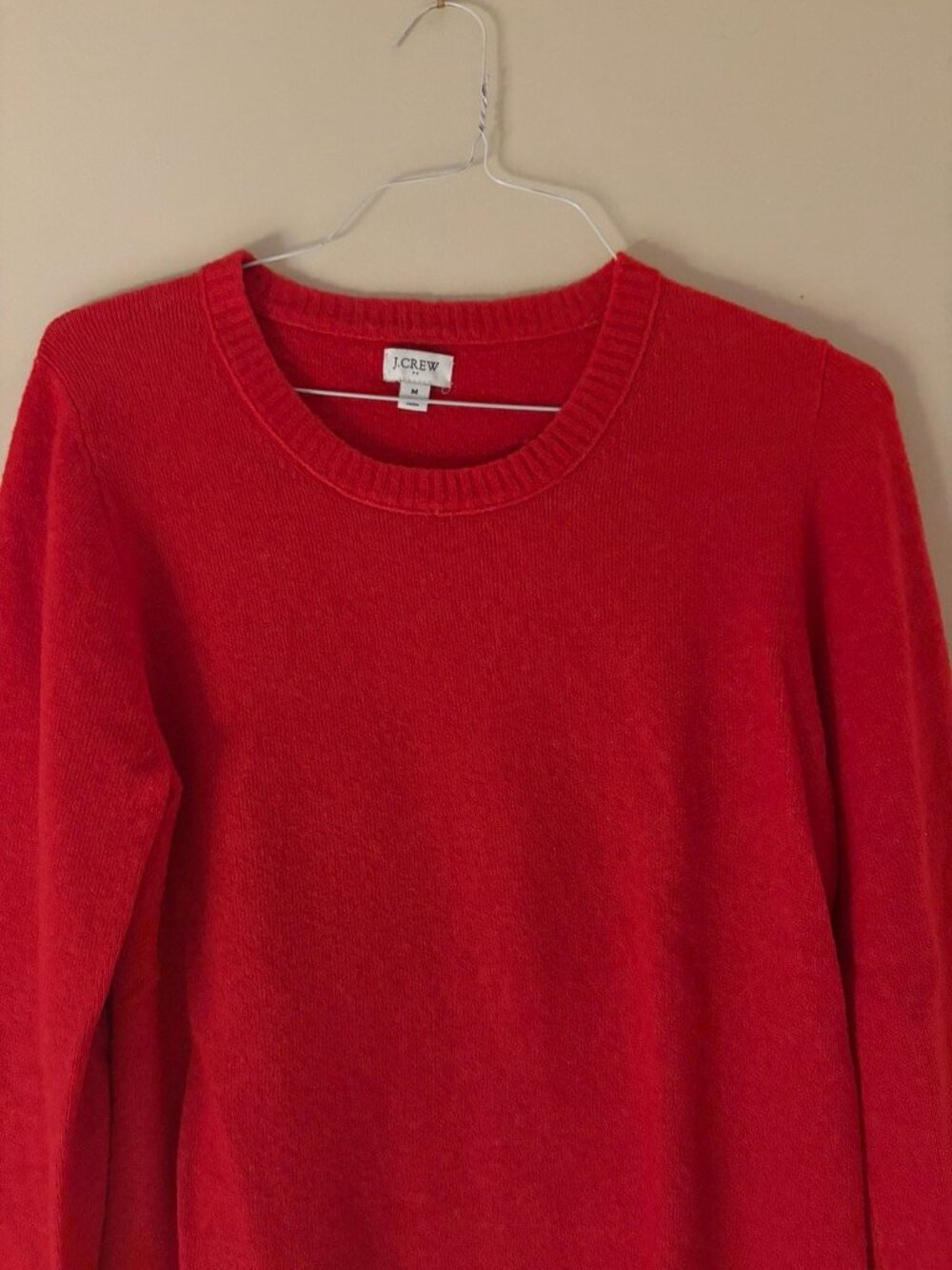 J Crew Red Sweater - Picture 2 of 6